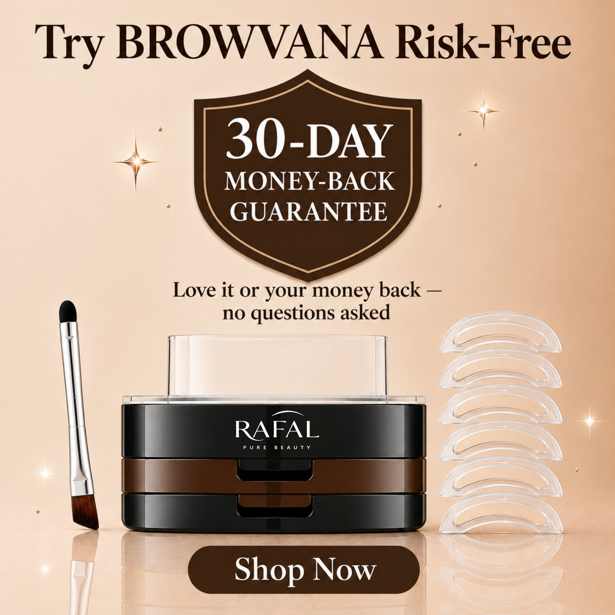 Rafal Brow Stamp Kit – Natural-Looking Brows in Under 5 Seconds - Rafal